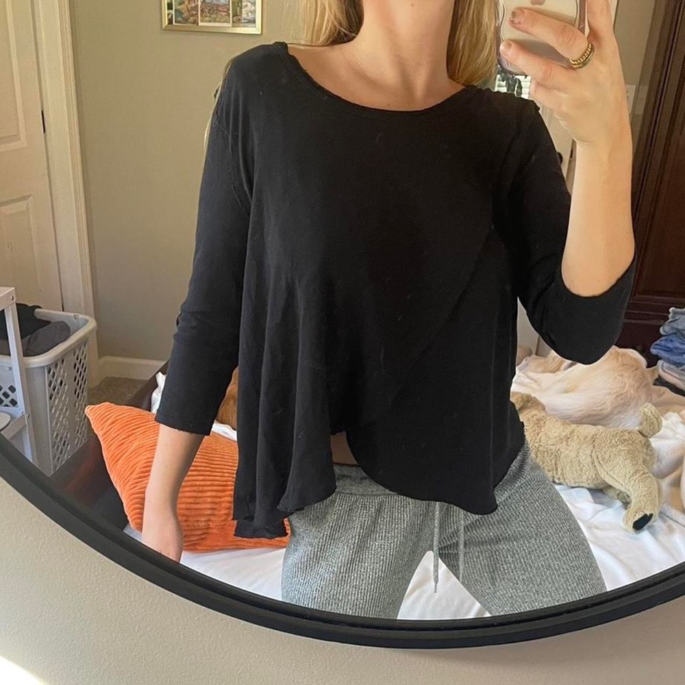 Free People casual mid sleeve top
